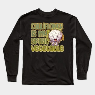 Cauliflower is my Spirit Vegetable Long Sleeve T-Shirt